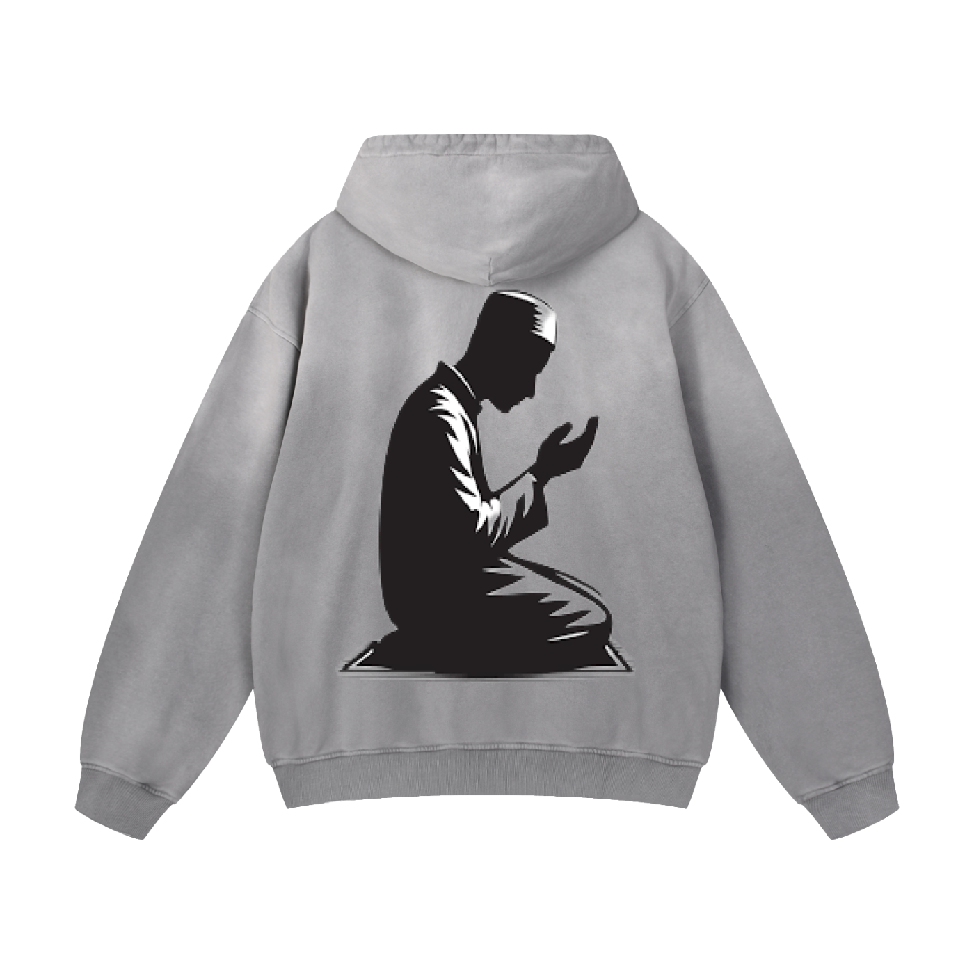 YAQEEN Heavyweight Sunfade Oversized Hoodie