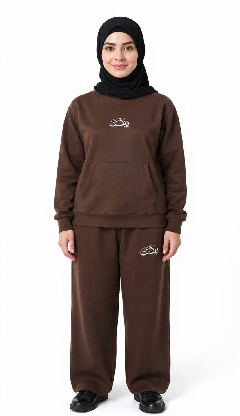 YAQEEN Oversized Boxy Fit Fleece Hoodie