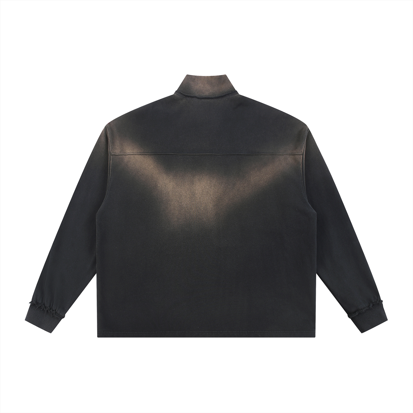 YAQEEN Sun Fade Quarter-Zip Sweatshirt