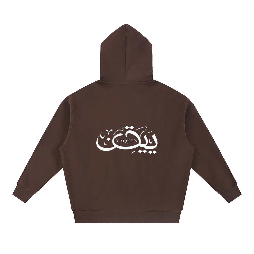 YAQEEN Oversized Boxy Fit Fleece Hoodie