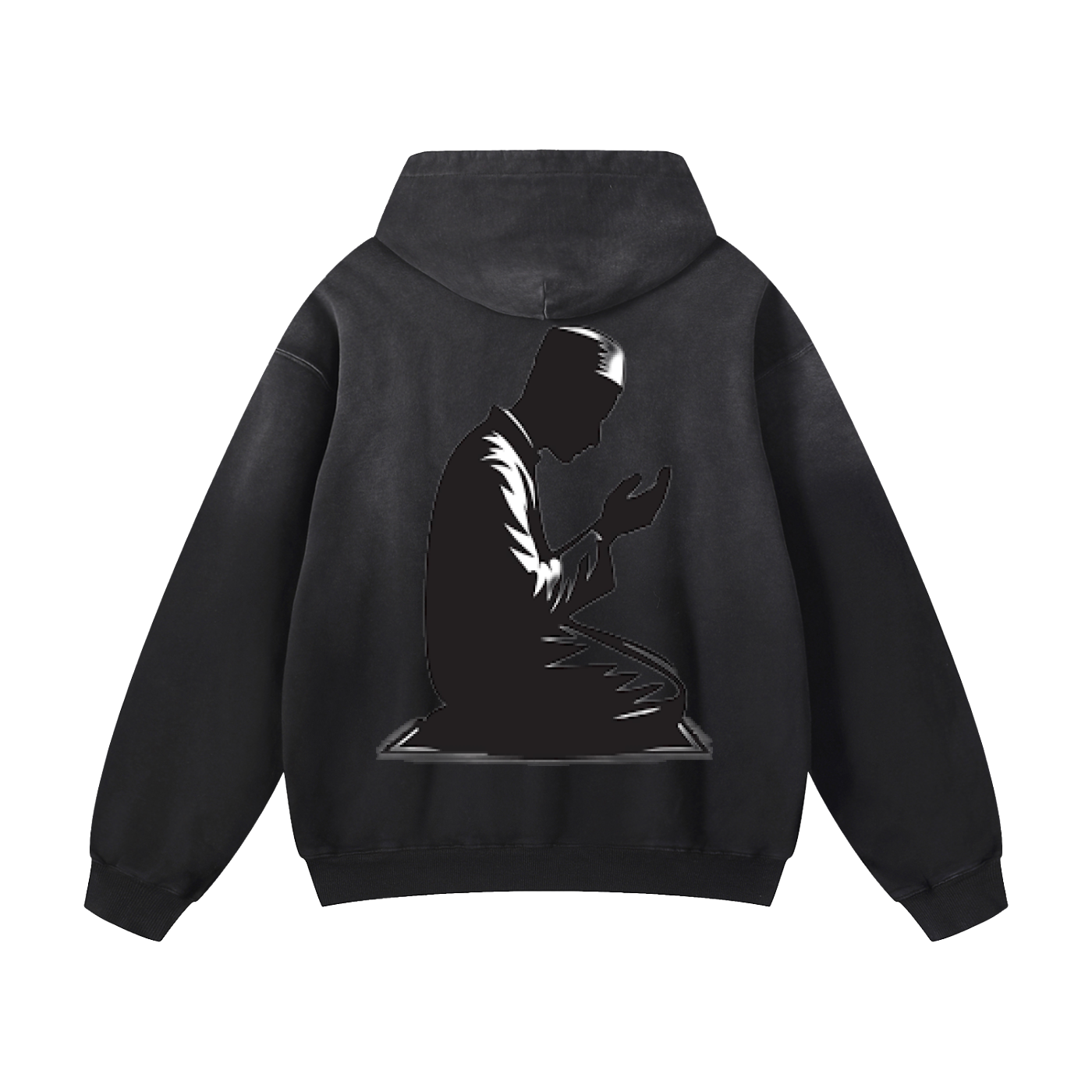 YAQEEN Heavyweight Sunfade Oversized Hoodie