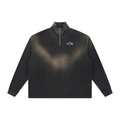 YAQEEN Sun Fade Quarter-Zip Sweatshirt