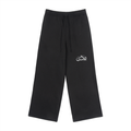 YAQEEN Signature Fleece Drawstring Straight-Leg Sweatpants