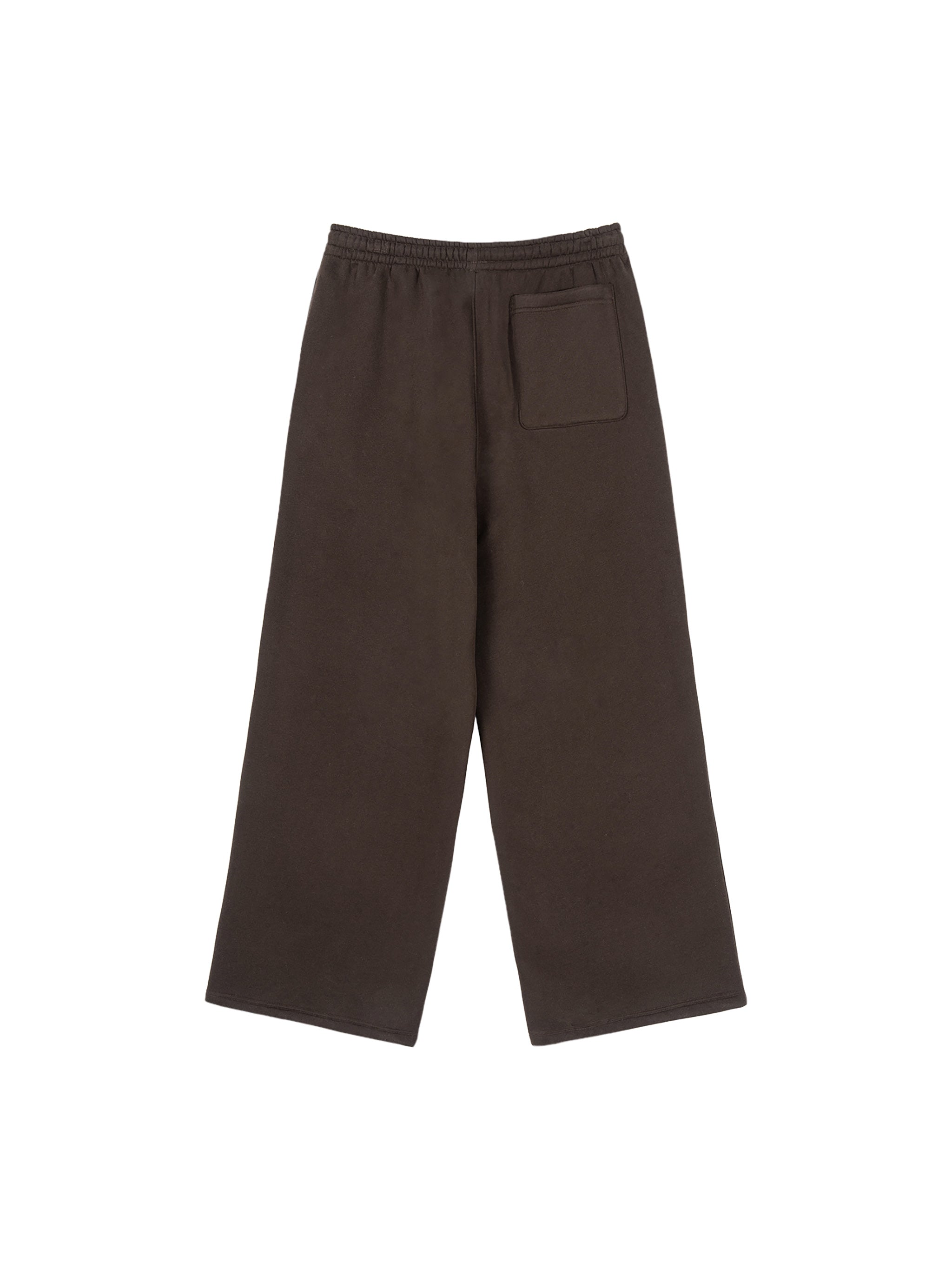 YAQEEN Signature Fleece Drawstring Straight-Leg Sweatpants