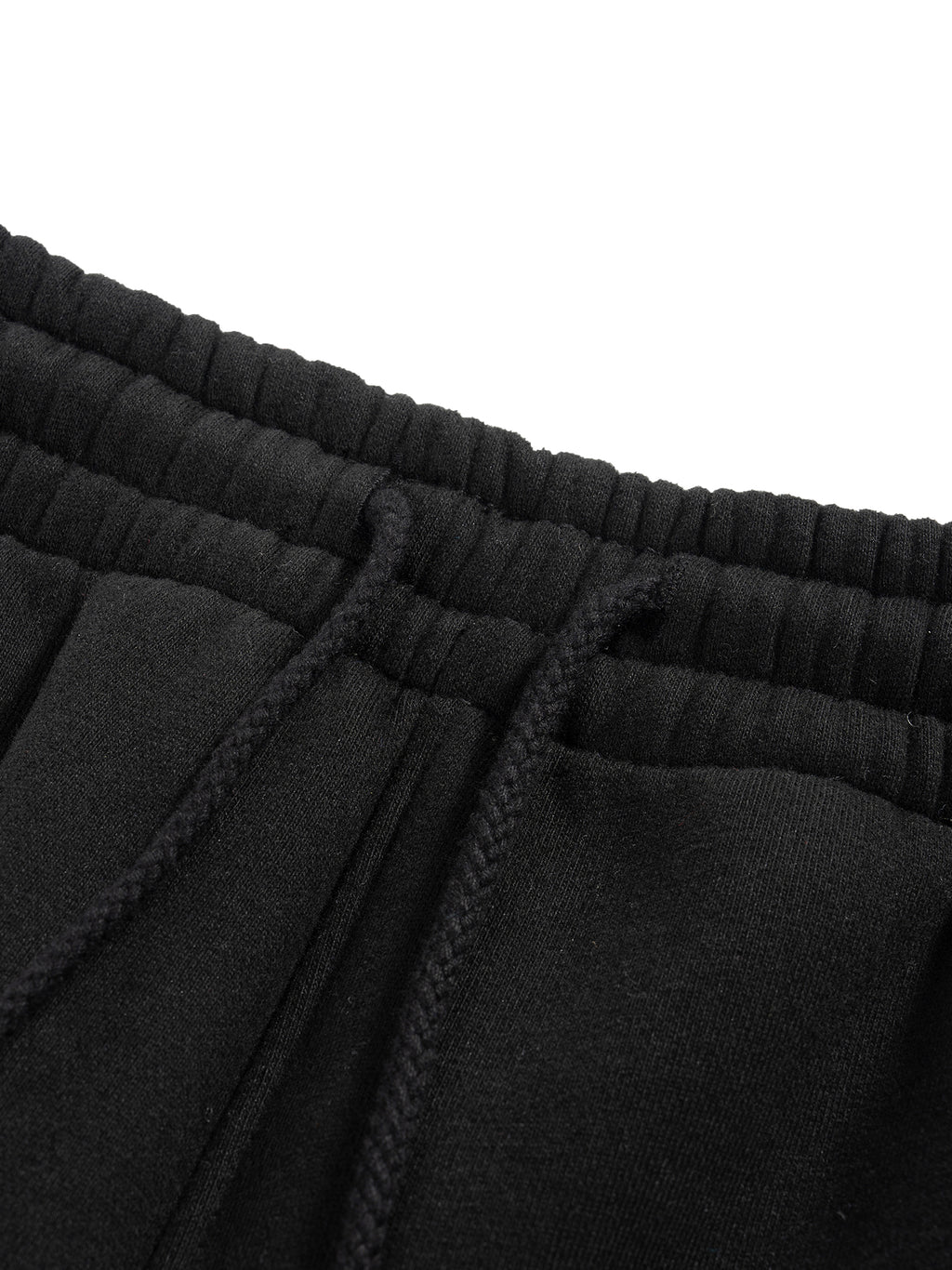 YAQEEN Signature Fleece Drawstring Straight-Leg Sweatpants