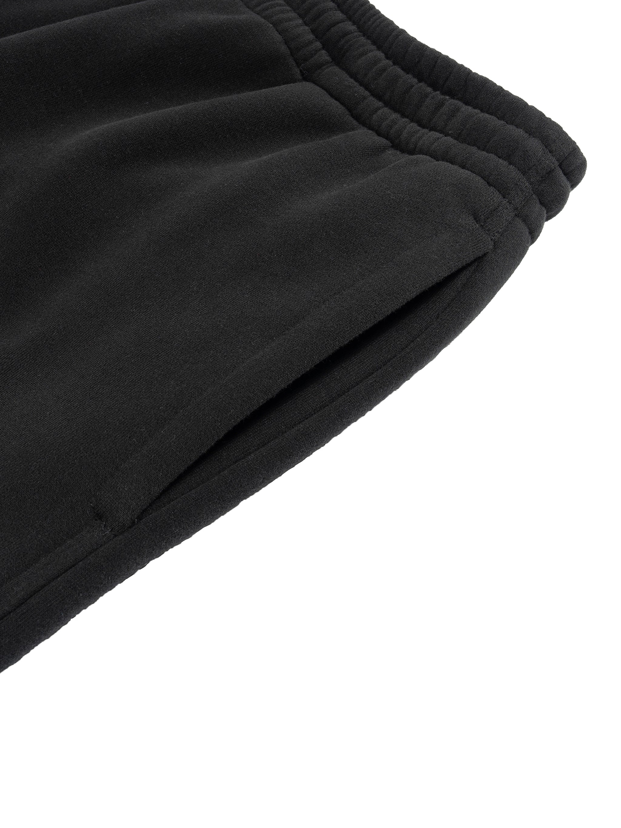 YAQEEN Signature Fleece Drawstring Straight-Leg Sweatpants