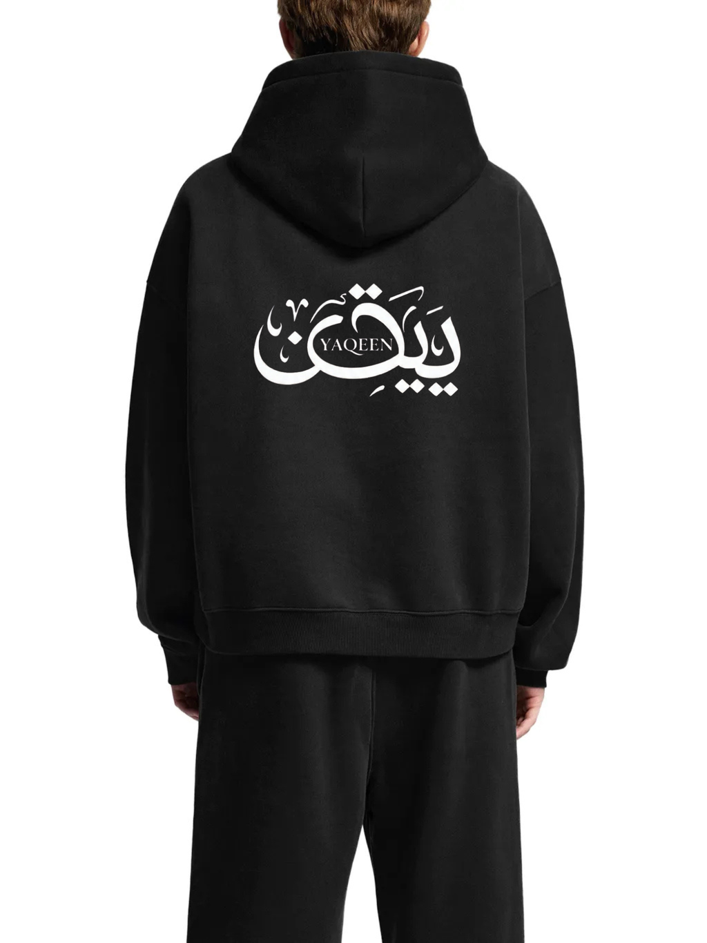 YAQEEN Oversized Boxy Fit Fleece Hoodie